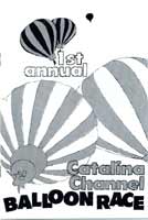 Program for the ill-fated Catalina Channel Balloon Race (Pollard registered, but did not participate)