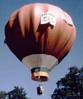 Pollard's one-of-a-kind first balloon, built by Don Piccard