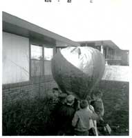 One of Pollard's smaller tissue-paper balloons, about 1962