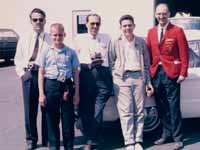 Dick with members of the Wingfoot Lighter-than-Air Society, Akron, OH