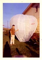 Dick with 'Apollo 8', his first fully original design, Lincoln NE